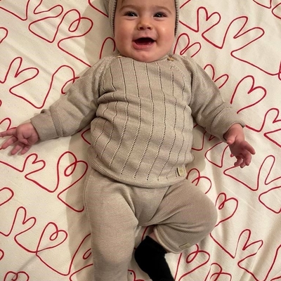 customer photo of Bamboom srl Maglia incrociata trattini - CAMMELLO 331