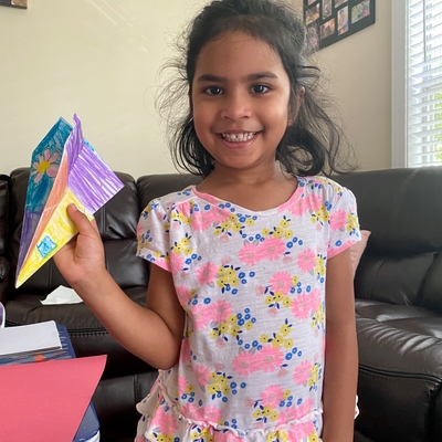 customer photo of Beanstalk.co Shanaya made a paper airplane