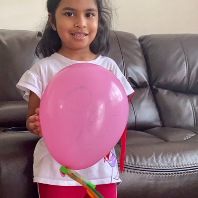 customer photo of Beanstalk.co Shanaya enjoyed creating a twirly bird
