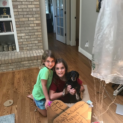 customer photo of Beanstalk.co Ella, Claire and Murphy fly away!