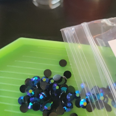 customer photo of C&S Glitter Emporium Deep Blue sky AB (FORMERLY VIOLET MOON) Non hotfix 2MM (8SS) ,3MM (10SS) ,4MM (16SS),&5MM (20SS)