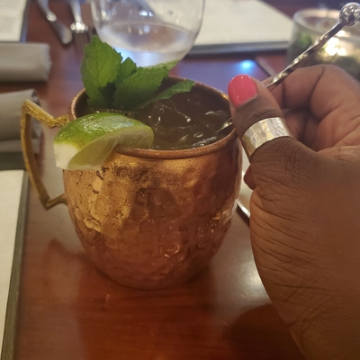 Cocktails ft. my sterling silver wide band ring from Crucian Gold