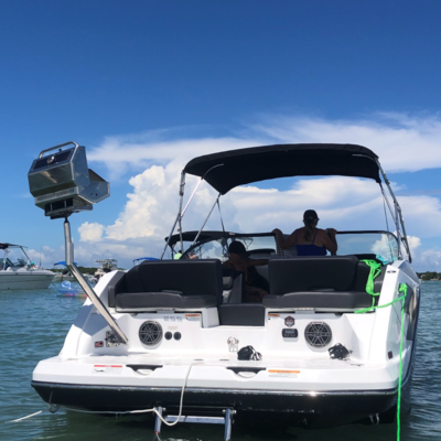 customer photo of JewlsCustoms Scarab 255 Port Grill Stanchion