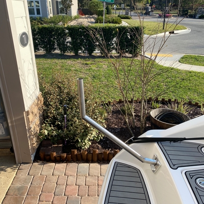 customer photo of JewlsCustoms 2012 212X Yamaha grill stand/ leg
