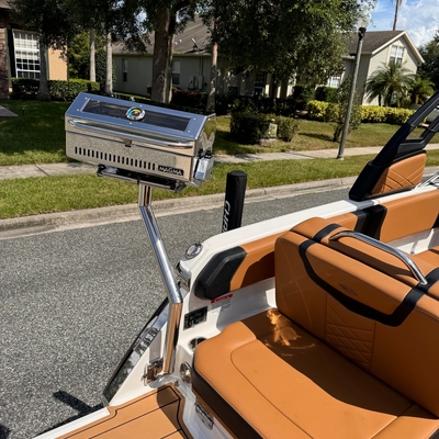 customer photo of JewlsCustoms This grill stanchion is exactly what we needed for our boat. Jewls custom made it just like what we specified. Greatly recommended! Thank you so much