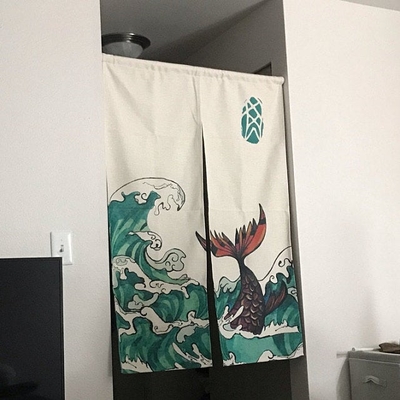 customer photo of KARUILU home Japanese Noren Doorway Curtain Tapestry 33.5