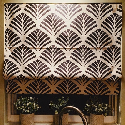 customer photo of KARUILU home Quick Fix Washable Roman Window Shades Flat Fold, Ginkgo