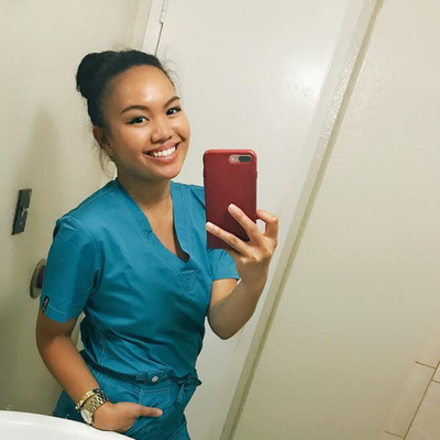 @cherrrsss Women's Designer Double Stitched Medical Scrubs