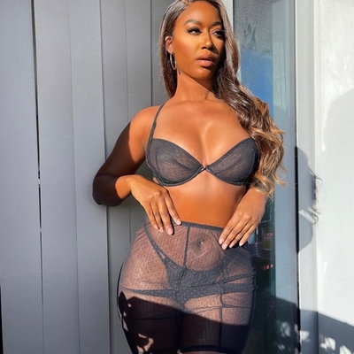 customer photo of Love, Vera Love, Vera Rose Lace Bustier Electric Pink