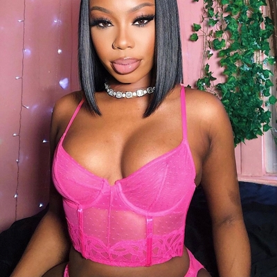 customer photo of Love, Vera Love, Vera Rose Lace Bustier Electric Pink