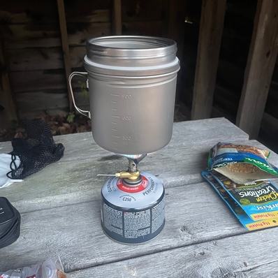 Cooking night 1 on the John P Saylor Trail Cooking night 1 on the John P Saylor Trail