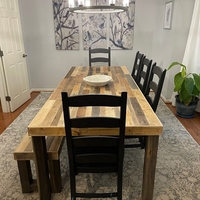 Reclaimed Wood Classic Farm Dining Table