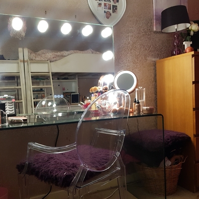 Whitney Audio Hollywood Mirror with LED Lights - 70x100cm