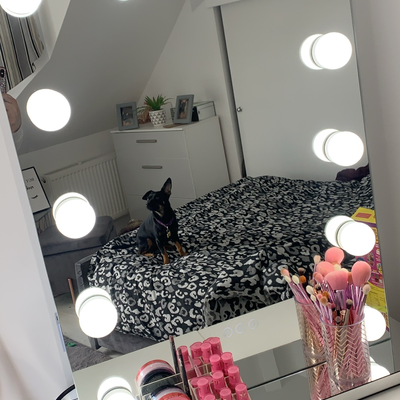 Kendall Hollywood Mirror with LED Lights - 80x60cm