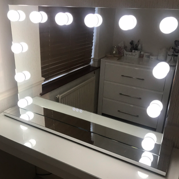 Whitney Audio Hollywood Mirror with LED Lights - 70 x 100cm