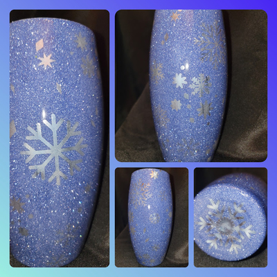 I used Denim blue to make this snowflake design