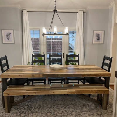 Reclaimed Wood Classic Farm Dining Table