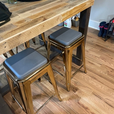 Reclaimed Wood Bar Top Table in Natural – Kase Custom