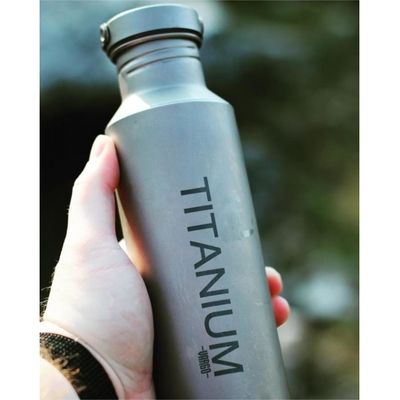 Titanium Water Bottle with Ti Lid | Drink With Confidence | 100