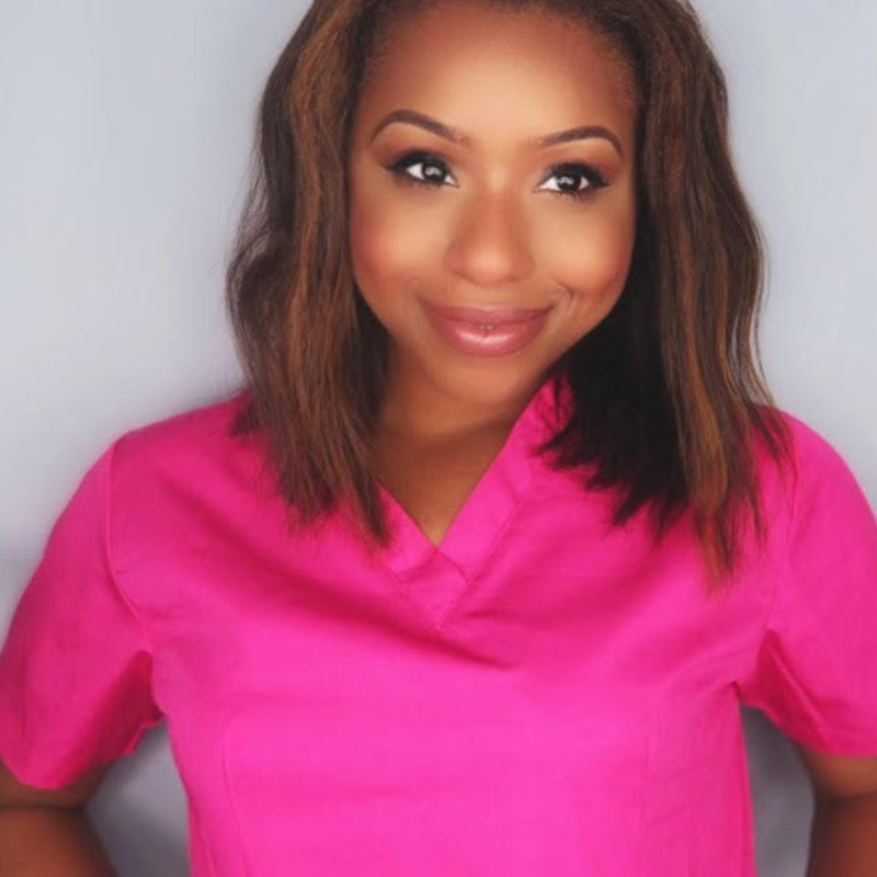 Dress A Med Women's 11 Pocket Slim Fit Uniform Scrubs